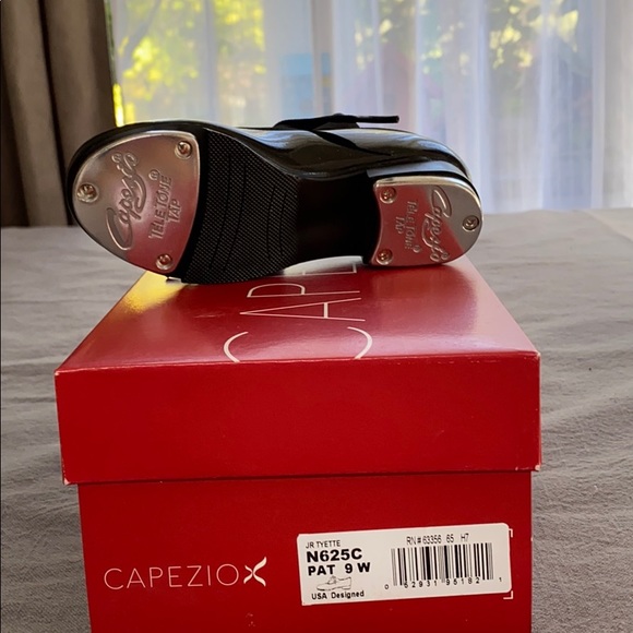 Capezio Toddler Tap Shoes JR Tyette N625C PAT 9W - Picture 2 of 4